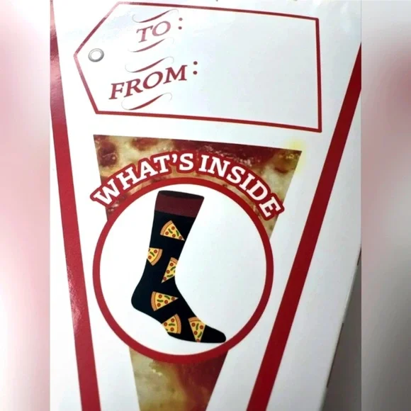 NIB UNISEX Pizza Crew Socks - Picture 5 of 5